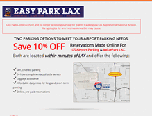 Tablet Screenshot of easyparklax.com